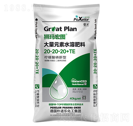 40kg����Ԫ��ˮ�ܷ���20-20-20+TE-�{����D-�����{(l��n)