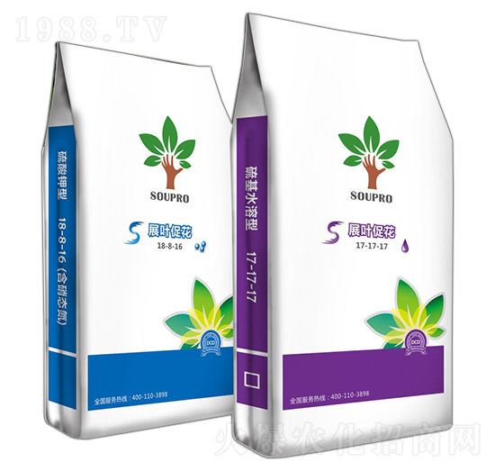 膨果轉(zhuǎn)色專用硫基水溶型復(fù)合肥料17-17-17-施樸樂-新都化工