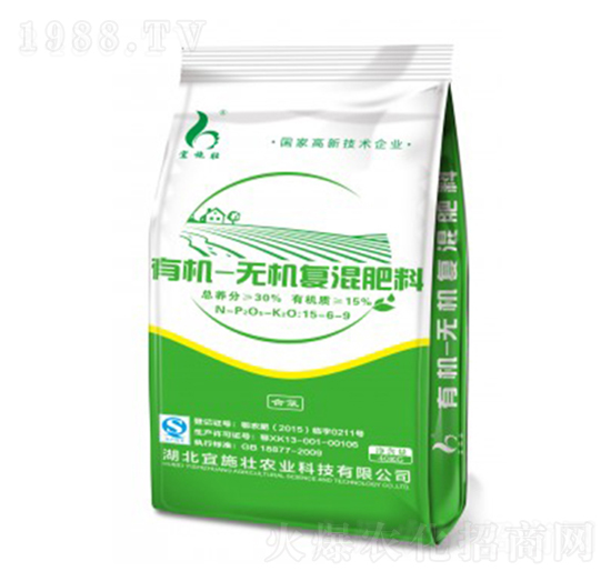 有機無機復(fù)混肥料15-6-9-宜施壯